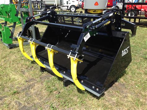 mds skid steer grapple bucket|skid steer attachments.